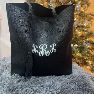 Black tote bag